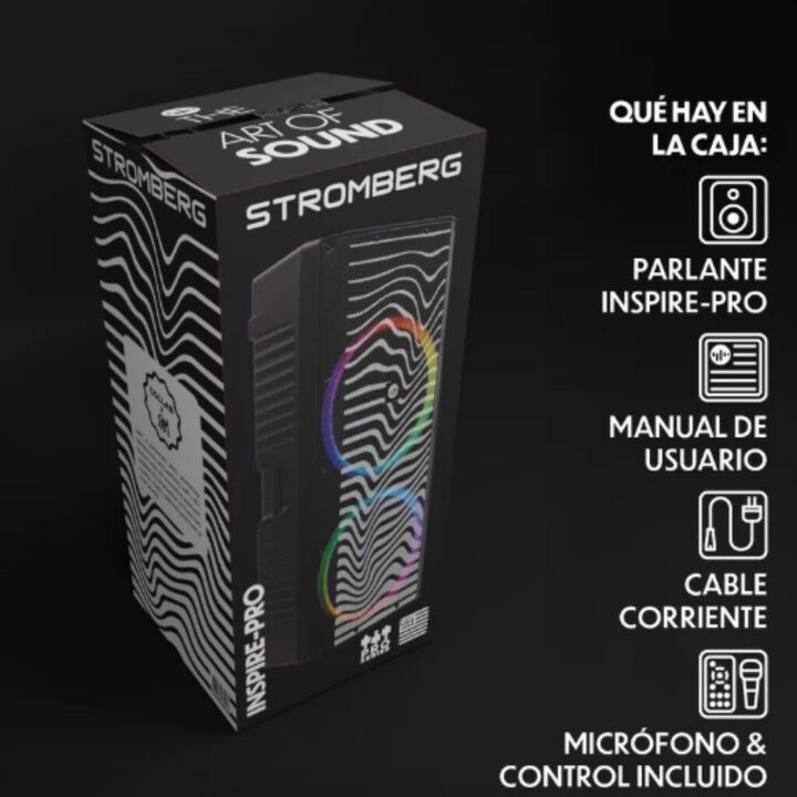 Parlante Stromberg Profesional Inspire Pro 300W 2×15 - Vista 2
