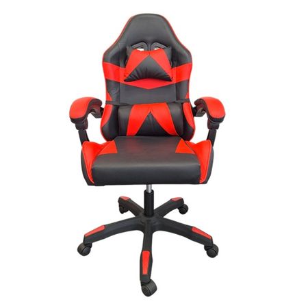 Silla Gamer Php PHPSG001BR Apoyabrazos Regulable Negra y Roja