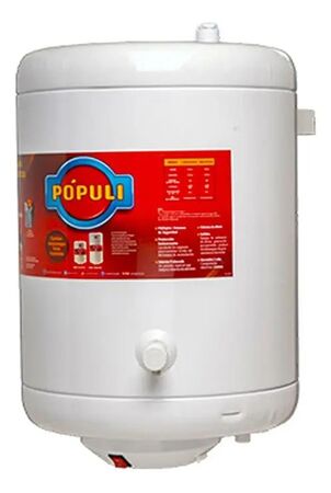 Termotanque Eléctrico Ecotermo Pópuli 53L Conexión Inferior 1400W