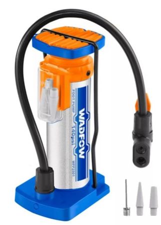 Inflador De Pie Con Manómetro Y Accesorios Wadfow ( WPP2510)