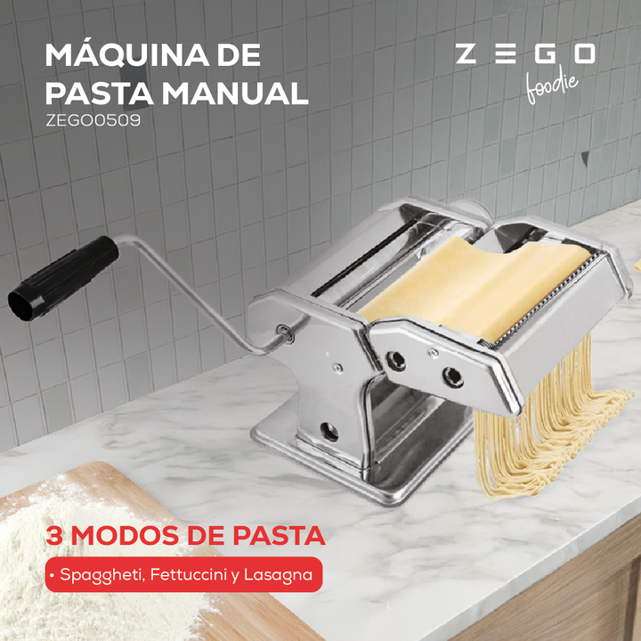Maquina Fabrica Pastas Amasa Fideos Acero Inoxidable Zego - Vista 2