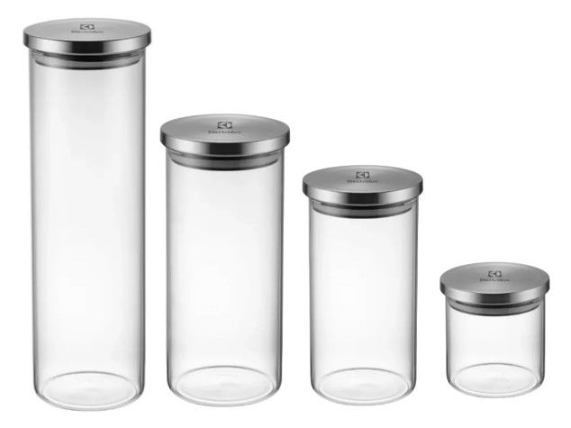 FRASCOS DE VIDRIO CON TAPA DE ACERO INOXIDABLE ELECTROLUX (930000060) - Vista 1