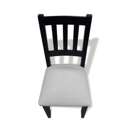 SILLA FRANCESCA TAPIZADA ECOCUERO WENGUE