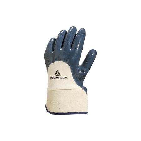 Guante nitrilo pesado dorso ventilado azul N°10 Delta Plus NI170