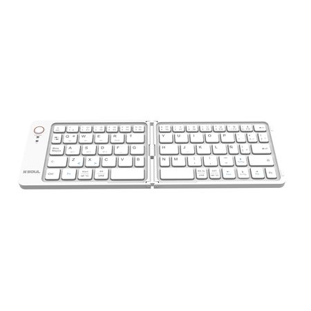 Teclado Inalambrico Soul KBT02 Bluetooth Plegable Blanco