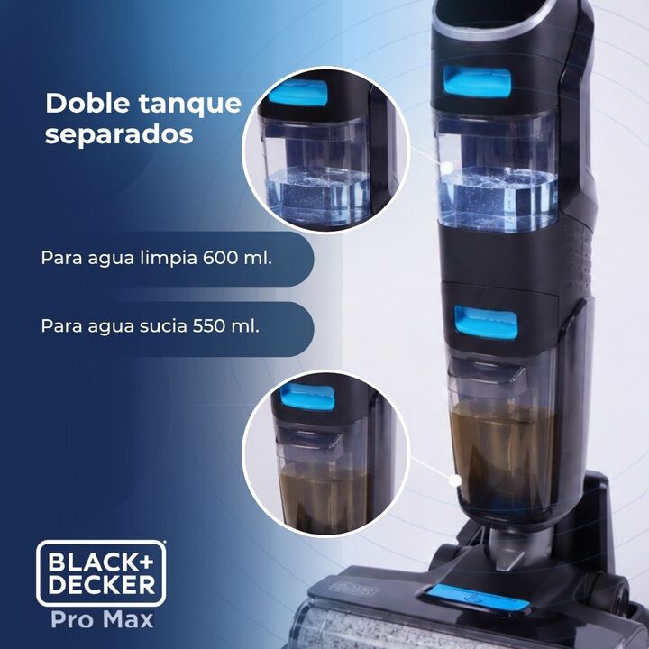 Aspiradora y Trapeadora Inalámbrica Duo Pro Max Black & Decker BXUVXA04 - Vista 4