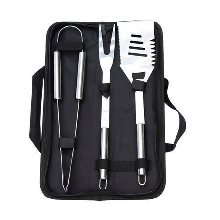 SET DE ASADO BYNOX 3 PIEZAS ACERO INOX CS-ASDX3P-AI