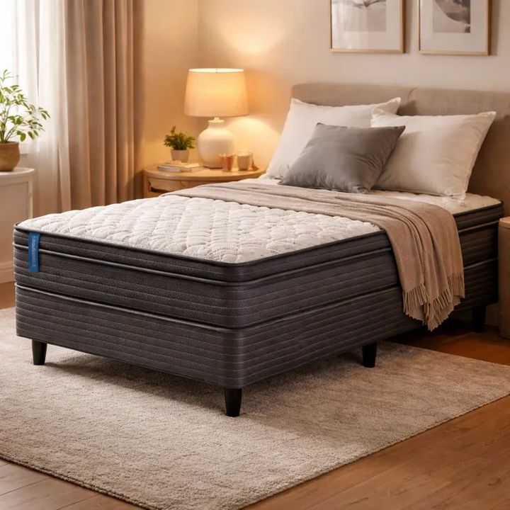 Sommier Y Colchon 1 Plaza Y Media (090x190) Meyer Sleep Plus - Vista 2
