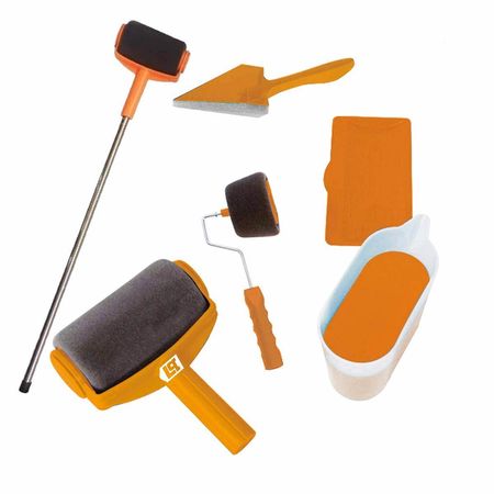 Set Kit Rodillo De Pintar Recargables Lusqtoff LQROD-20 Rex