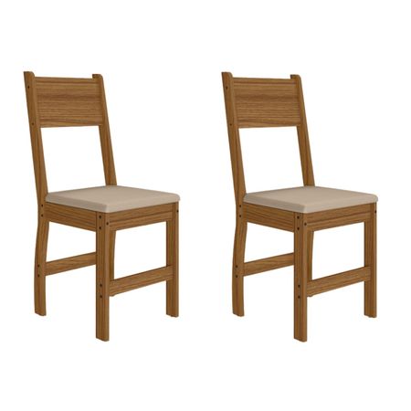 Sillas de Comedor x Milano Roble y Beige