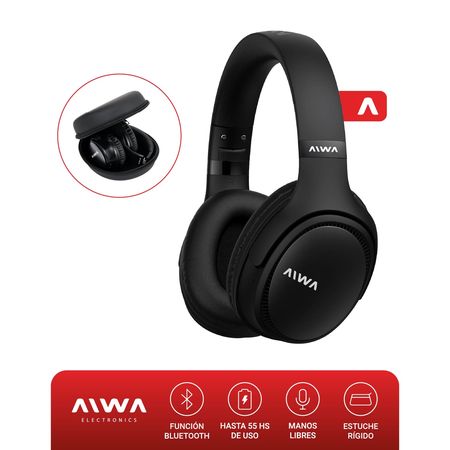 Auricular Inalámbrico Bluetooth Over Ear Aiwa AW-AVB602N