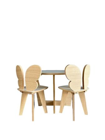 Combo Kids Roma Mariposa Color Blanco Y Roble