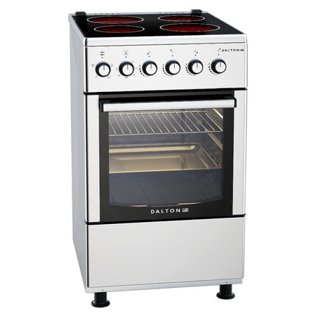 Cocina Electrica Vitroceramica Inoxidable 50x60cm 4 Placas Dalton