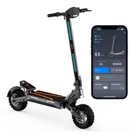 Monopatín Eléctrico Gadnic Motor Potente 1200W Autonomía 80 km Velocidad 55 km/h