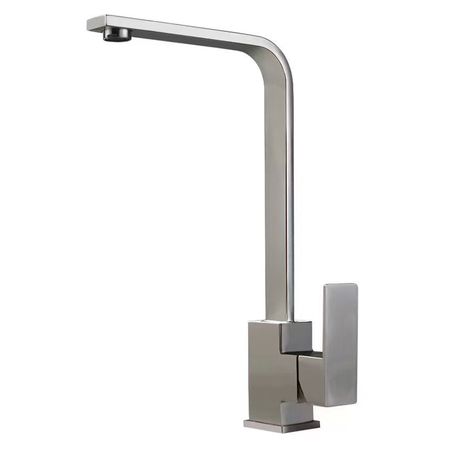 Canilla Monocomando Rieti Acero Inoxidable Para Cocina