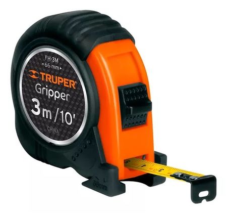 Cinta Metrica 3 Metros 10' Truper Gripper 14577 Profesional