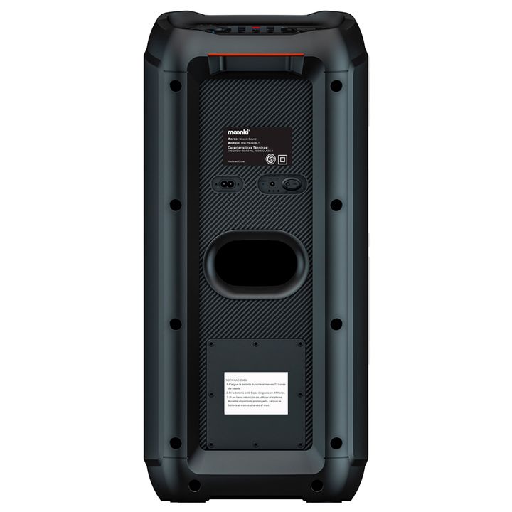 Parlante Inalambrico Bluetooth Moonki 1500w Woofer 6x2 Luz - Vista 3