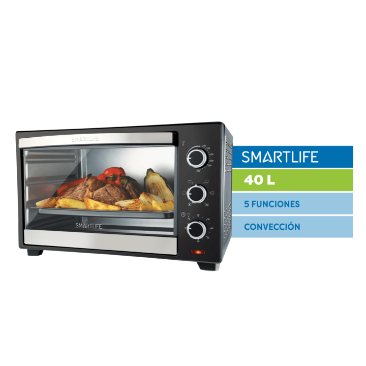 HORNO ELÉCTRICO SMARTLIFE SL-TO0040 40LT - Vista 2