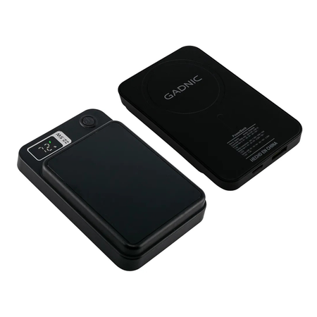 CARGADOR GADNIC POWER BANK 10.000MAH INALAMBRICO (C:NEGRO BC)