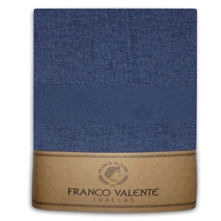 SET TOALLA Y TOALLON FRANCO VALENTE AZUL MARINO 