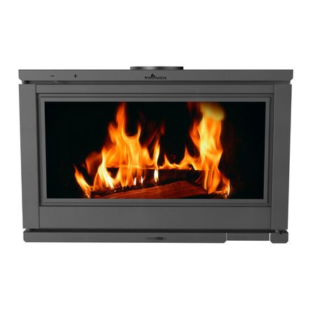 Calefactor Ombu Grande Tromen Salamandra Gris 27000 Kcal