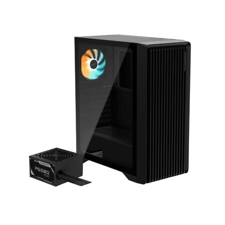 Gabinete c|Fuente Gigabyte C103 GLASS TG x1 ARGB Fan x1
