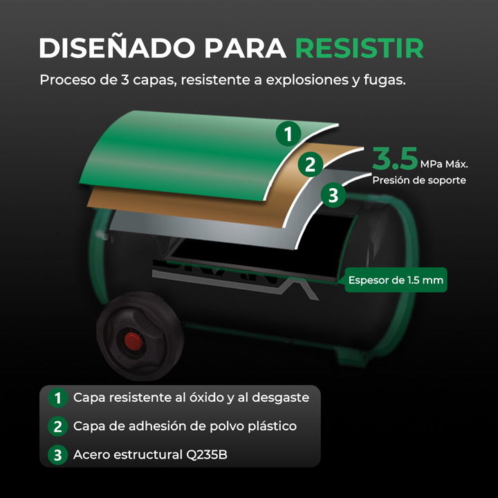 Compresor De Aire Branx Eléctrico Portátil 50lts Brxc2550 - Vista 4