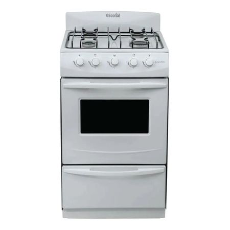 Cocina a Gas natural Escorial Candor S2 blanca GN