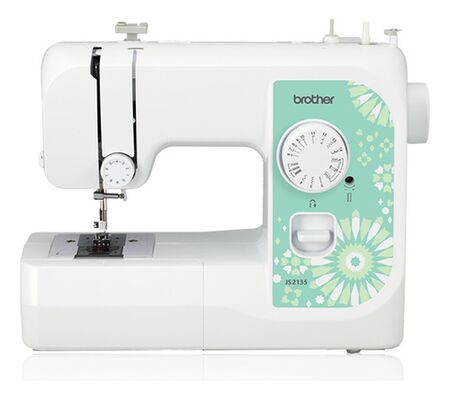 Maquina De Coser Brother Mecanica De 14 Puntadas Ojal Auto Blanco
