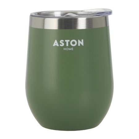 Vaso Jarro Termico Acero Inoxidable 350 ml Doble Pared ASTON Verde