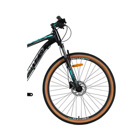 Bicicleta MTB Venzo Thorn Shadow Talle M R29 24V Negro/Teal Disco Hidr. 