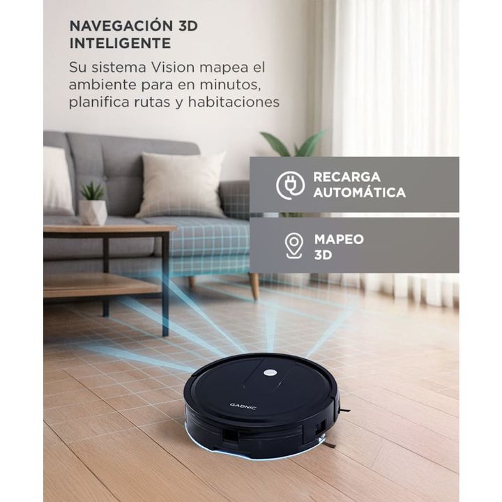 Aspiradora Trapeadora Robot Gadnic 5 Modos - Vista 3
