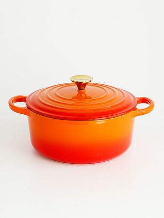 Cacerola de hierro enlozado 25 cm naranja Feuer