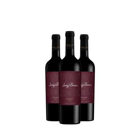 Vino Tinto Luigi Bosca Malbec 750 ml Caja x 3