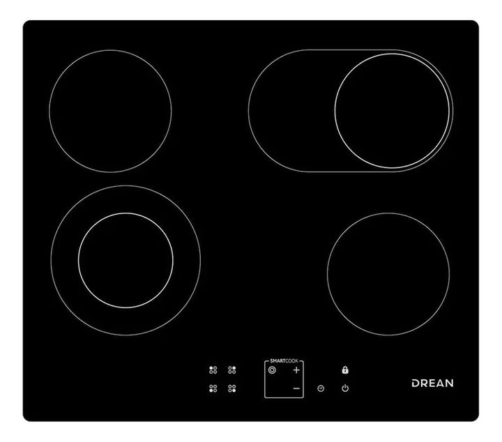 Anafe Electrico De Empotrar Vitroceramico Drean Aedr60cnv Negro - Vista 2