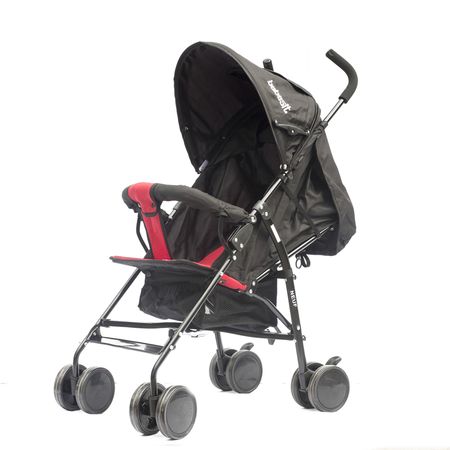 Cochecito Paseo Bebesit Con Paragüitas Neuf Negro Y Rojo 1058-D