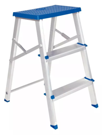 Banqueta Escalera Aluminio Plegable 3 Escalon Mor