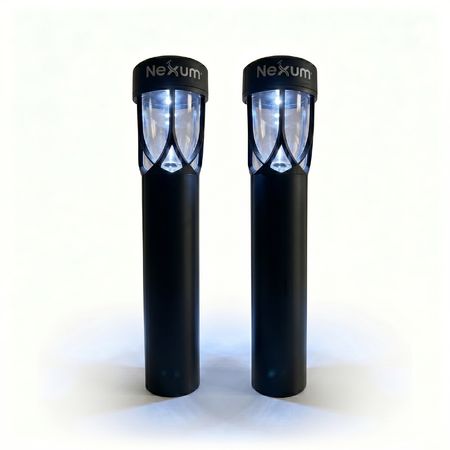 Estaca Solar de Jardín Nexum Diseño Cilíndrico - Pack x2 Unidades Fría