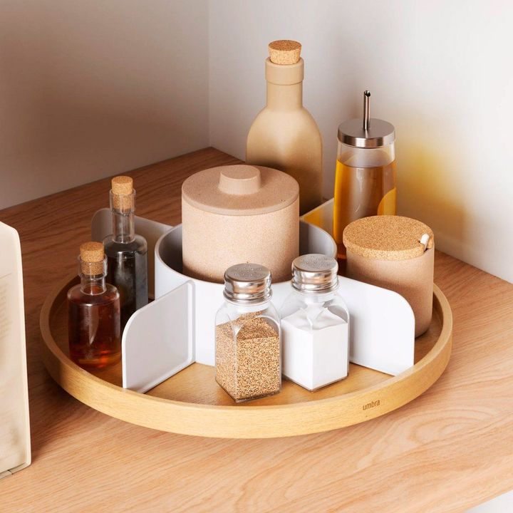 Tabla De Madera Organizadora Especias Umbra Madera Natural - Vista 7