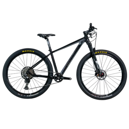 Bicicleta MTB Venzo Atix Expert R29 Monoplato 12V Negra Disco Hidr. Talle XS