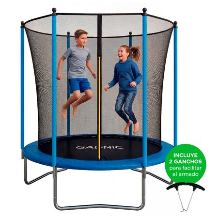 Cama Elástica Gadnic 244 cm 8 ft Con Red De Protección