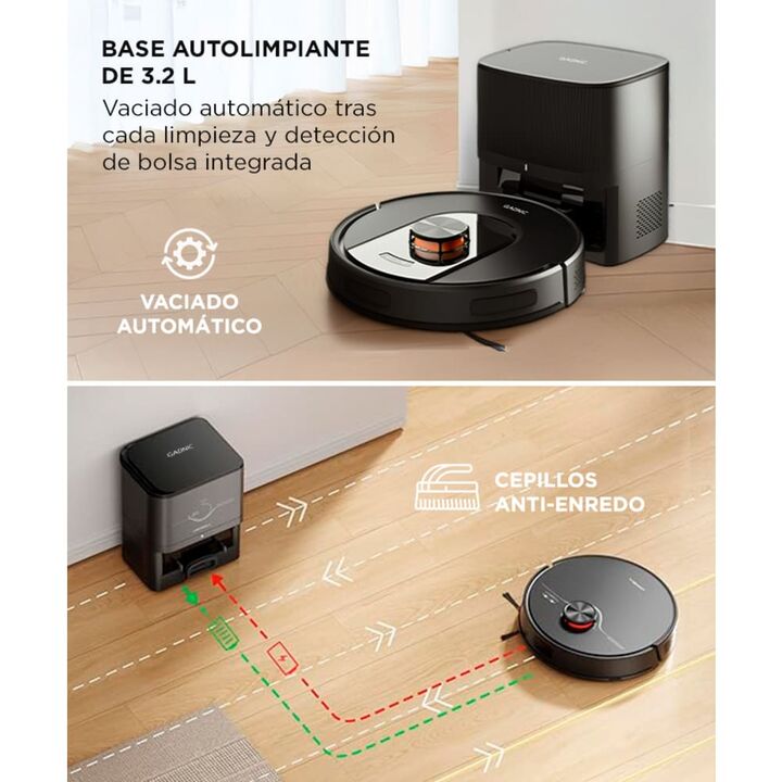 Aspiradora Trapeadora Robot Gadnic AC701 Con Base Carga Mapeo Inteligente - Vista 4