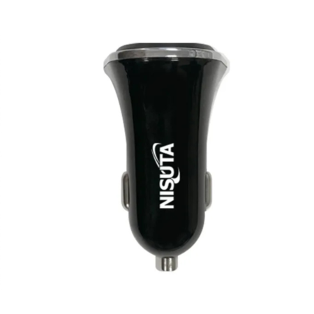 CARGADOR NISUTA AUTO USB Y USB-C 12 V (C: NEGRO NSAD12US2QC)