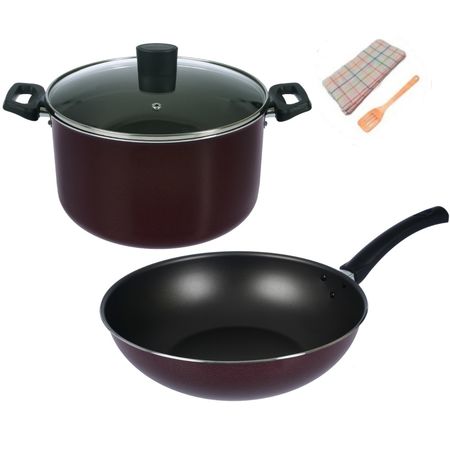 Bateria de Cocina 1.6 mm Olla Cacerola Wok Aston