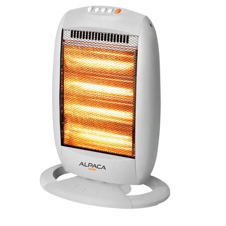 Estufa Alpaca Halogena 1600W. 4 Velas.Oscilante.