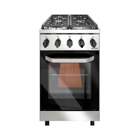 COCINA SAHO 510 KUMA 18098 PUERTA VIDRIO 4 HORNALLAS ACERO INOX