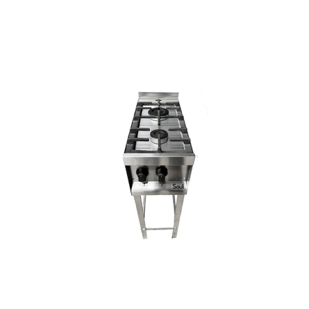 Anafe Industrial Pevi Soul 2 Hornallas Acero Inoxidable