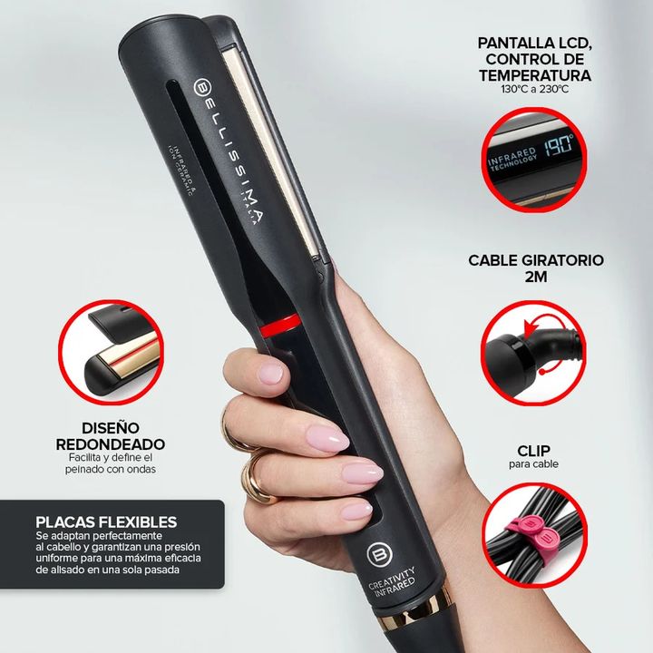 PLANCHITA P/CABELLO BELLISSIMA (CREATIVITY INFRARED) 3280 - Vista 4