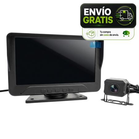 Monitor Vehicular Bitus BC10 7" TFT LCD 2 Entradas para Cámara 12V 24V con Control Remoto