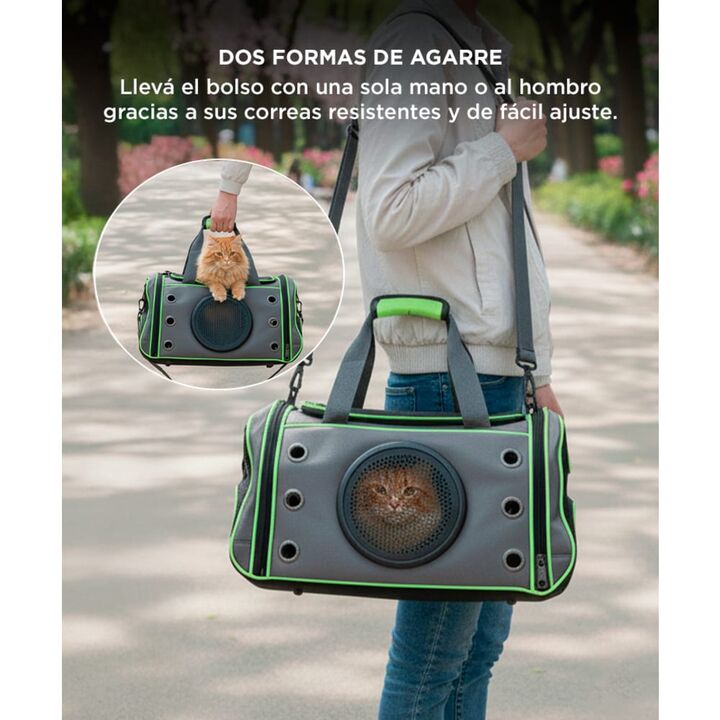 Bolso Transportador de Mascotas Gadnic con Cápsula Ventana 360° - Vista 5
